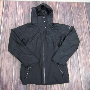 Columbia Jacket Womens Small Black Hooded Interchange Titanium Waterproof Coat